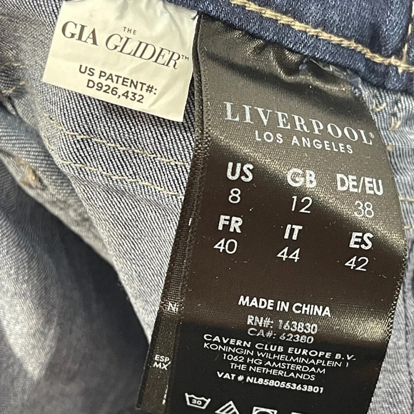 Liverpool Gia Glider Cruiser Jean Shorts Size 29/8 Highland Park Wash LM9137F86 - Picture 10 of 11